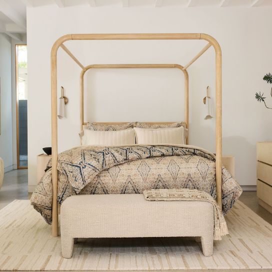 Rustic Mango Solid Wooden Heritage Beds in Natural Finish thumbnail 6