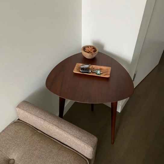 Rustic Mango Solid Wooden Sidetable with 3 Legs In Honey Finish thumbnail 2