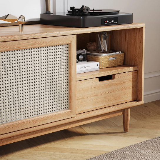Rustic Mango Natural Finish With Cane or Drawers thumbnail 3
