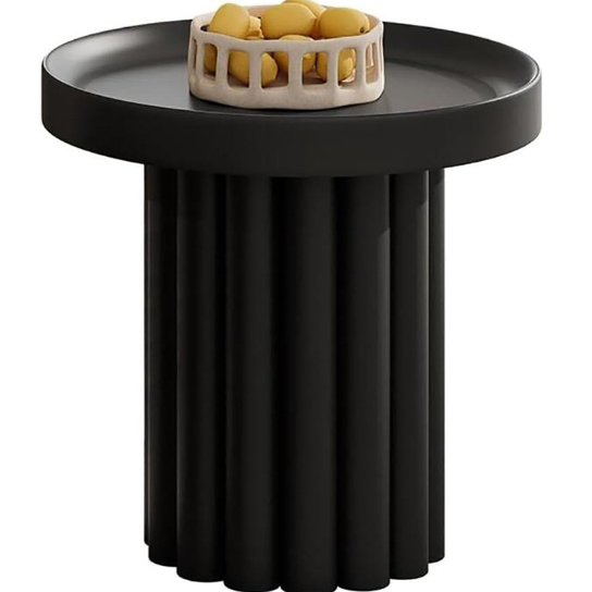 Rustic Mango Solid Wooden Coffee Table In Black Finish thumbnail 3