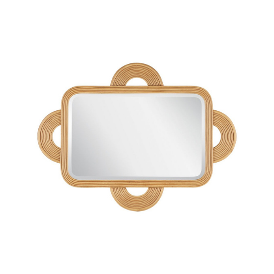 Rustic Mango Solid Wooden With Carving Mirror Frame In Multicolor Available thumbnail 2