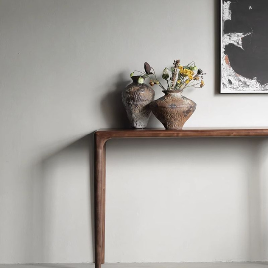Rustic Mango Solid Wooden Console table In Honey Finish thumbnail 4