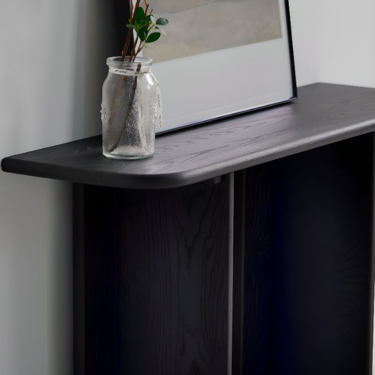 Rustic Mango Anabola Console Table In Black Finish in Solid Wood thumbnail 4