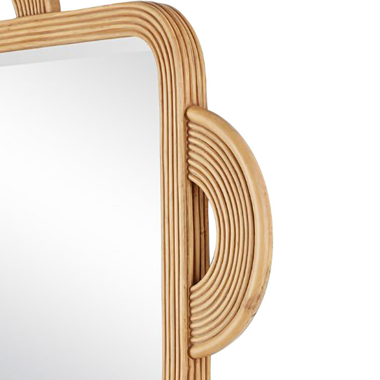 Rustic Mango Solid Wooden With Carving Mirror Frame In Multicolor Available thumbnail 6