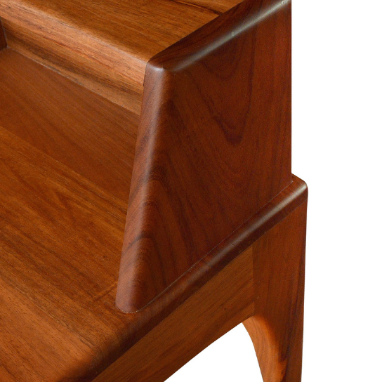 Rustic Mango Modern Solid Wooden Study Desk In Honey Finish With Drawers thumbnail 4