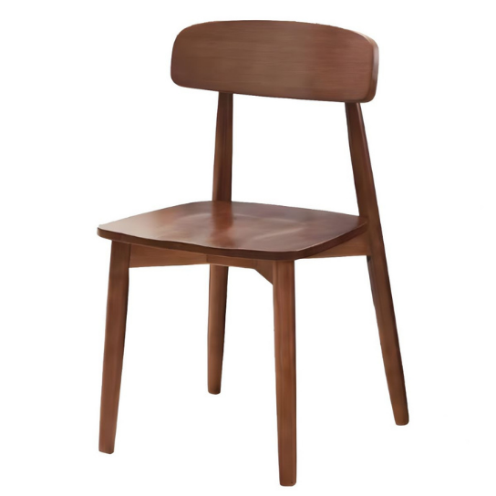 Rustic mango Solid Wooden Chairs With Sitting In Dark Walnut Finish thumbnail 2