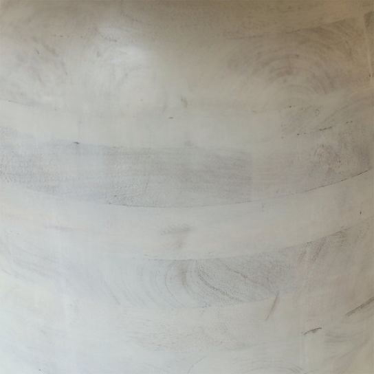 Rustic Mango Solid Wooden Round Shape Dining Table In Whitewash Finish thumbnail 4