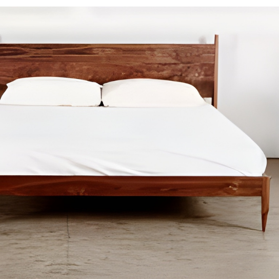 Rustic Mango Solid Wooden Bed In Honey Finish (Mango Wood ) thumbnail 5