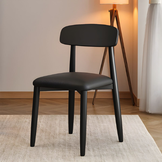 Rustic mango Solid Wooden Chairs With Sitting In Dark Walnut Finish thumbnail 6