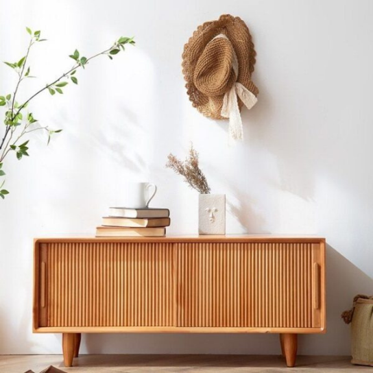 Rustic Mango Okla Solid Wooden Shoe Rack In Walnut Finish thumbnail 2