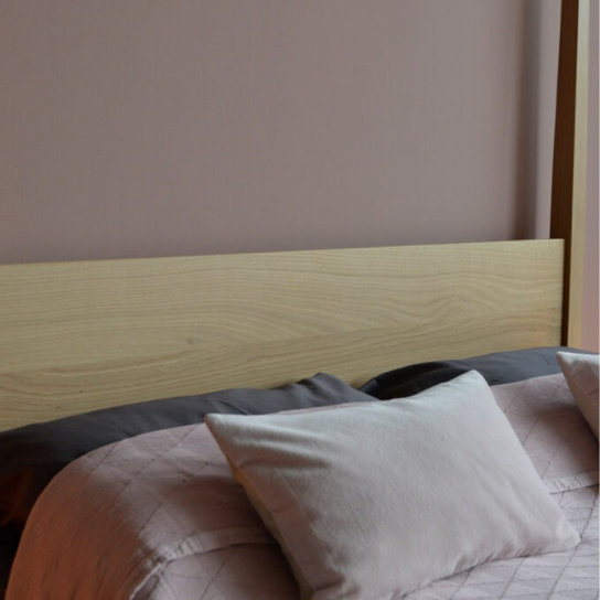 Rustic Mango Solid Wooden Bed In Light Honey Finish ( Mango Wood ) thumbnail 4