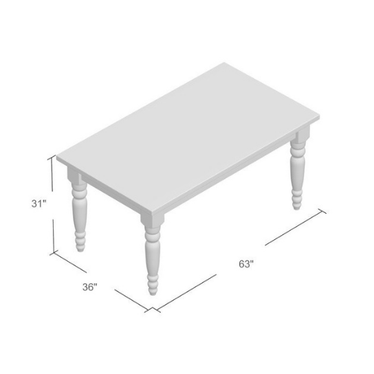 Rustic Mango Solid Wooden Dining Table In Teak Finish thumbnail 8