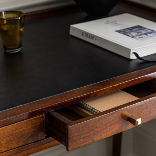 Rustic Mango Solid Wooden Console or Study Table In Honey Finish thumbnail 5