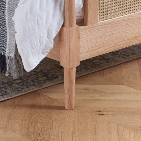 Rustic Mango Solid Wooden Beds in Natural Cane Finish thumbnail 5