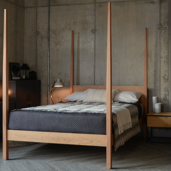 Rustic Mango Solid Wooden Bed In Light Honey Finish ( Mango Wood ) thumbnail 6