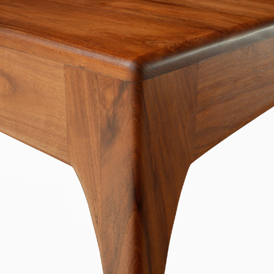 Rustic Mango Modern Solid Wooden Study Desk In Honey Finish With Drawers thumbnail 5