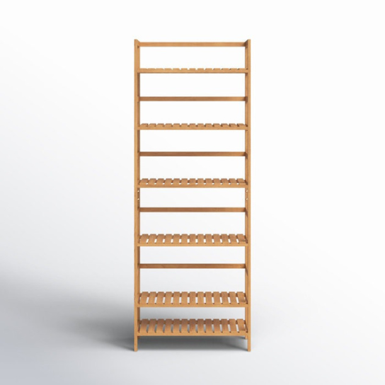 Rustic Mango Solid Wooden Light Weight Mango Wood  Bookshelf In Natural Finish thumbnail 5
