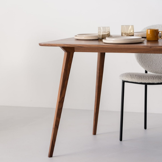 Rustic Mango Solid Wooden Modern Dining Table thumbnail 3