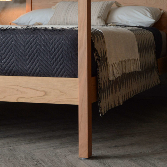 Rustic Mango Solid Wooden Bed In Light Honey Finish ( Mango Wood ) thumbnail 8