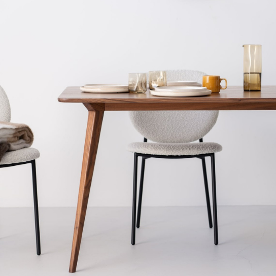 Rustic Mango Solid Wooden Modern Dining Table thumbnail 5