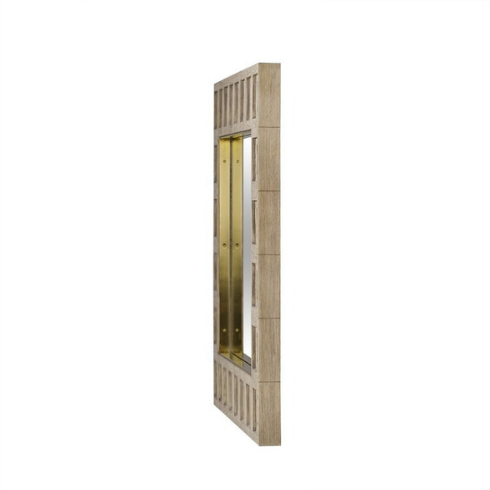 Rustic Mango Solid Wooden Carving Mirror Frame thumbnail 5