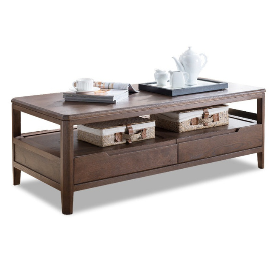 Rustic Mango Solid Wooden Coffee Table In Honey Finish thumbnail 5