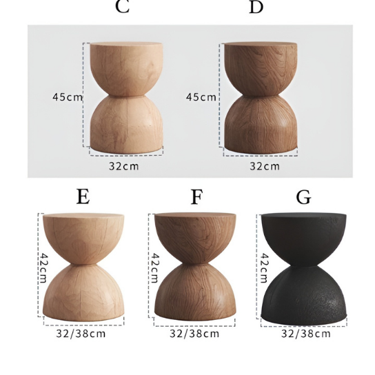 Rustic Mango Single Side Table With Different Color Pattern In Solid Wooden thumbnail 7