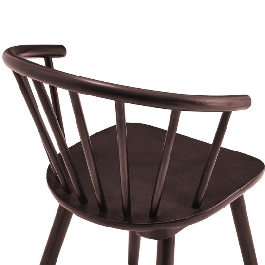Rustic mango Solid Wooden Royal Touch Chair Without Dining Table In Walnut Finish thumbnail 3
