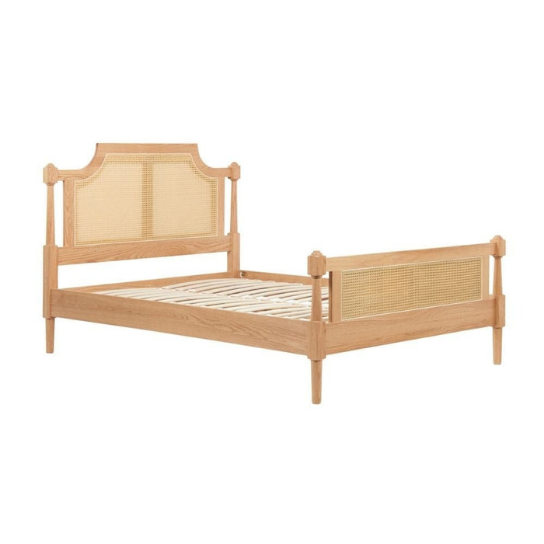 Rustic Mango Solid Wooden Beds in Natural Cane Finish thumbnail 6