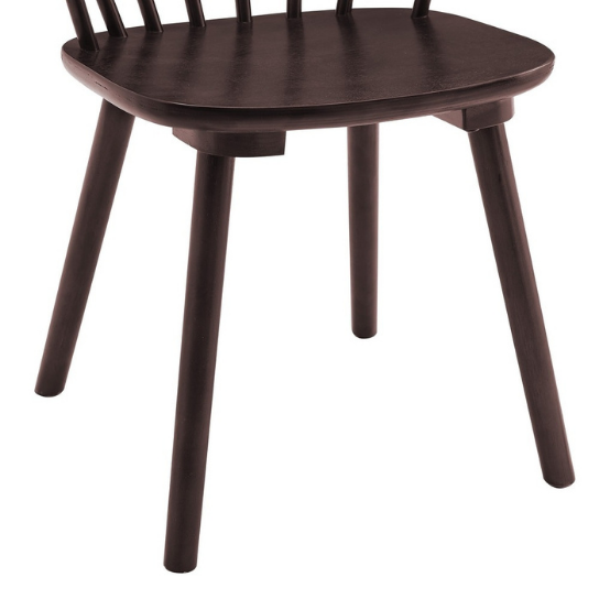Rustic mango Solid Wooden Royal Touch Chair Without Dining Table In Walnut Finish thumbnail 6