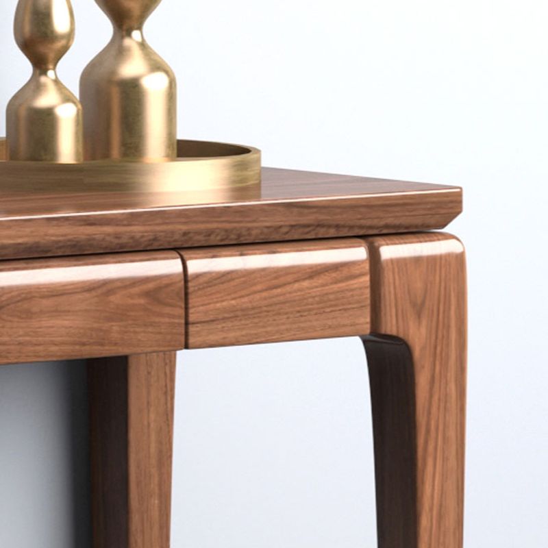 Rustic Mango Hidden Wooden Console Table In Honey Finish thumbnail 8