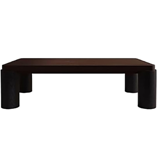 Rustic Mango Heavy Wooden Coffee table In Dark Walnut Finish thumbnail 6