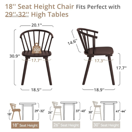 Rustic mango Solid Wooden Royal Touch Chair Without Dining Table In Walnut Finish thumbnail 8