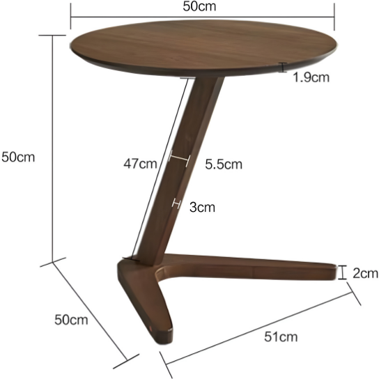 Rustic Mango Solid Wooden Side Table In Honey Finish thumbnail 6