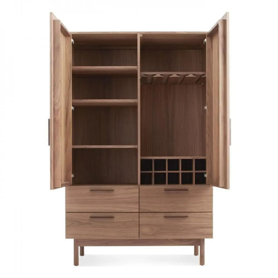 Rustic Mango Double Door Solid Wooden wardrobe With Honey Finish ( Mango Wood ) thumbnail 5