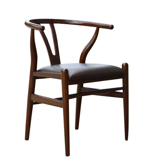 Rustic Mango Solid Wooden French Chair in Dark Walnut With Sitting thumbnail 3