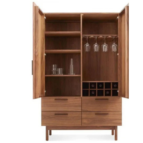 Rustic Mango Double Door Solid Wooden wardrobe With Honey Finish ( Mango Wood ) thumbnail 6