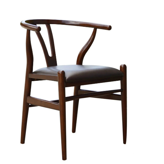 Rustic Mango Solid Wooden French Chair in Dark Walnut With Sitting thumbnail 4