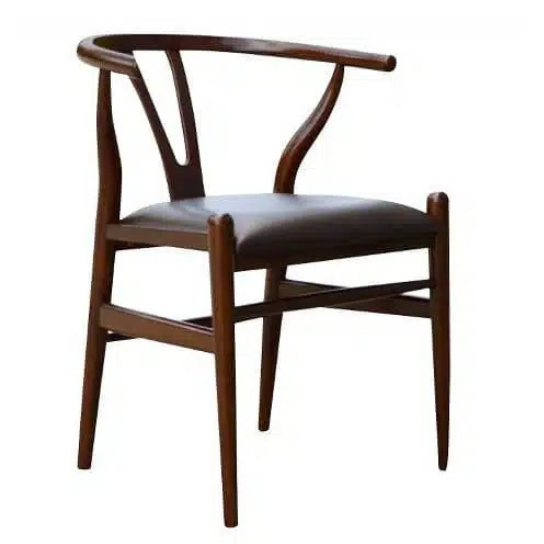 Rustic Mango Solid Wooden French Chair in Dark Walnut With Sitting thumbnail 5