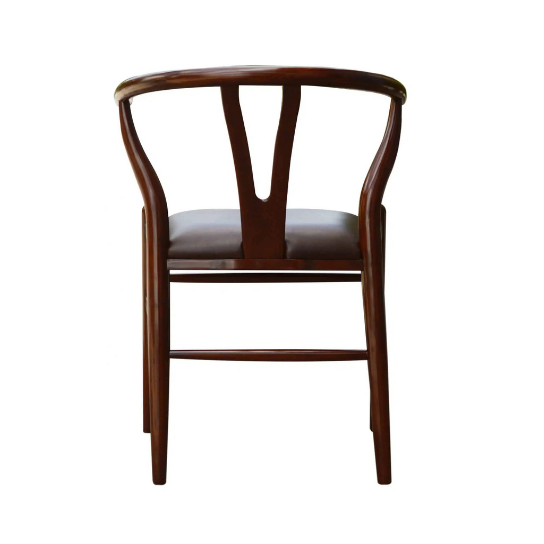 Rustic Mango Solid Wooden French Chair in Dark Walnut With Sitting thumbnail 6