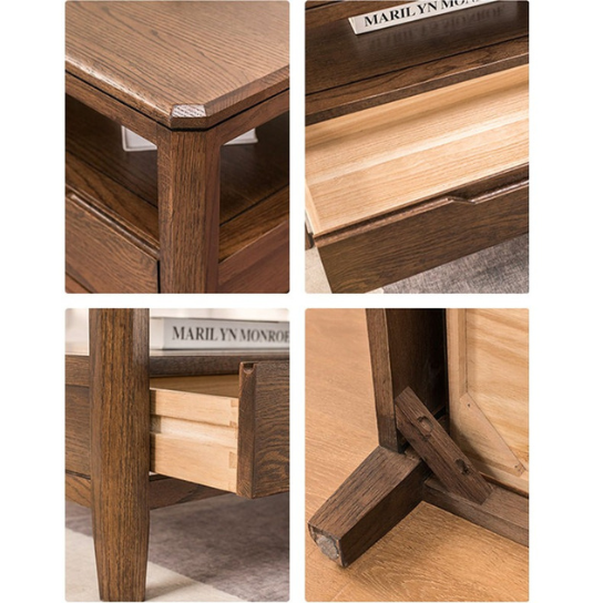 Rustic Mango Solid Wooden Coffee Table In Honey Finish thumbnail 7