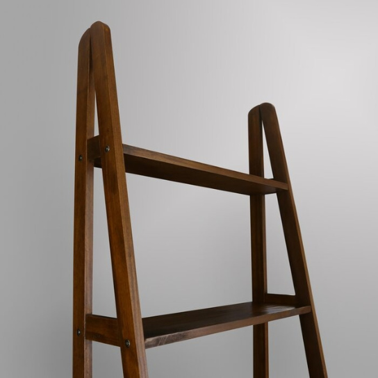 Rustic Mango Solid Wooden Open Bookcase In Honey Finish thumbnail 2