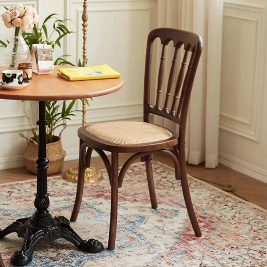 Rustic Mango Solid Wooden Single Dining Chair In Natural Honey Finish thumbnail 2