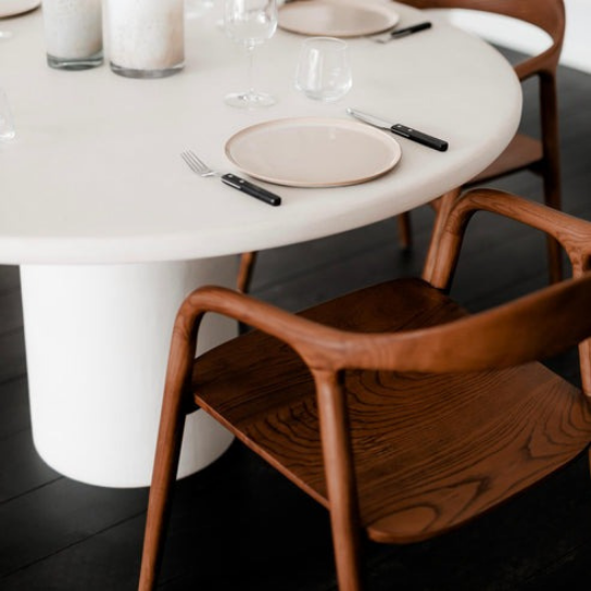 Rustic Mango Solid Wooden Chair In Modern Style In Honey Finish thumbnail 4