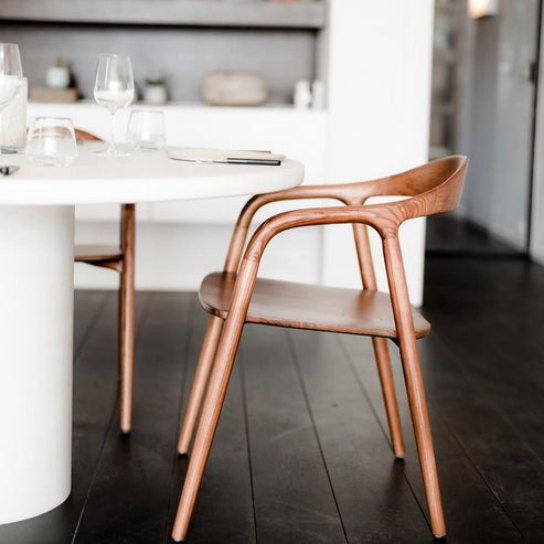 Rustic Mango Solid Wooden Chair In Modern Style In Honey Finish thumbnail 6