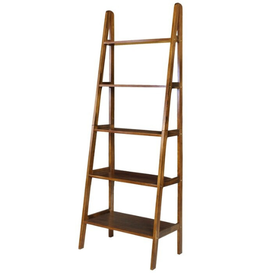 Rustic Mango Solid Wooden Open Bookcase In Honey Finish thumbnail 4