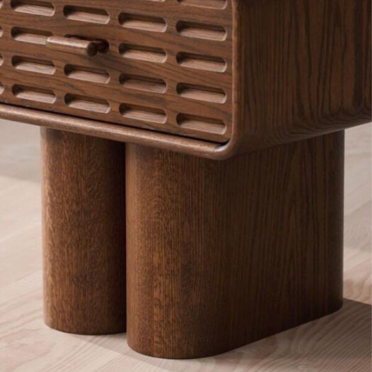 Rustic Mango Solid Wooden Mini Bedside With Drawers In Honey Finish thumbnail 7