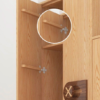 3-2-2 Rustic Mango Modern Solid Wood Children's Wardrobes Natural with Drawers and Doors