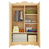 3-6-2 Rustic Mango Solid Wood Whale Theme Children's Wardrobe