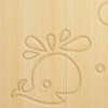 5-5-2 Rustic Mango Solid Wood Whale Theme Children's Wardrobe
